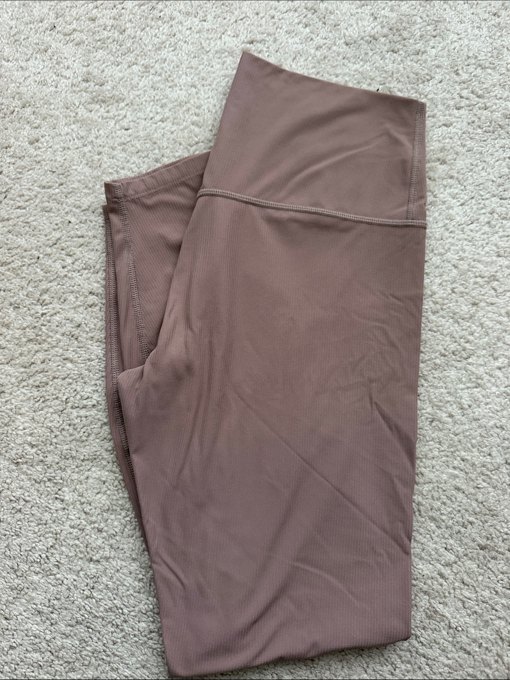 all in motion Women's Ribbed High-Rise Leggings - Mauve